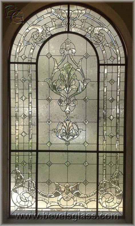 beveled window                                                                                                                                                      More #StainedGlassDoor Architecture Antique, Window Stained, زجاج ملون, Stained Glass Door, Mosaic Stained, Beautiful Windows, Stained Glass Designs, Stained Glass Window, Stained Glass Mosaic