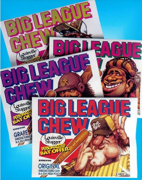 * Big League Chew Bubble Gum * they got rid of it because they thought it promoted chewing tobacco use in kids 70s Candy, 1980s Candy, Gum Packaging, Old School Candy, Big League Chew, Penny Candy, Nostalgic Candy, Baby Food Storage, 90s Memories