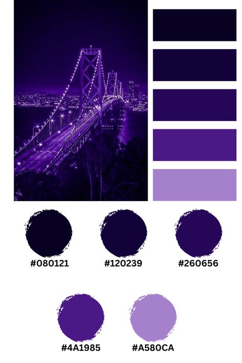 Purple And Black Color Scheme, Midnight Purple Color Palette, Black White Purple Color Palette, Dark Hex Codes, Purple Hex Code Palette, Witchy Color Palette Hex Codes, Black Purple Color Palette, Black And Purple Color Palette, Purple Color Palette Hex Codes