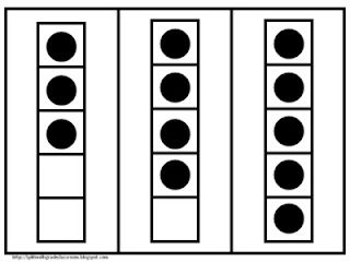 Here's a set of five frame demonstration cards. 5 Frame Activities Kindergarten, Montessori Math Activities, Math Night, Math Kindergarten, Night Activities, Teacher Freebies, Eureka Math, Math Number Sense, Prek Math