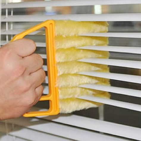 Amazon.com: Blind Cleaner Brush , Blinds Dust Shutters , Mini Washable & Removable Window Air Conditioner Duster With 7 Slat Handheld Household Kitchen Cleaning Tools , For Awnings , Siding , Vinyl , Car , Fan : Health & Household Towel Cleaning, Types Of Blinds, Cleaning Blinds, Cleaning Surface, Window Air Conditioner, Mini Blinds, Cleaning Dust, Venetian Blinds, Vertical Blinds