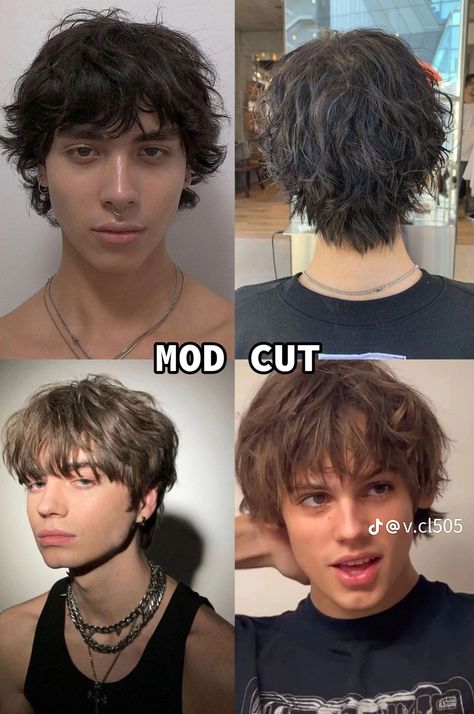 Hairstyles For Boyfriend, 2020 Mens Hairstyle, Short Fluffy Mens Hair, Mens Aesthetic Hairstyles, Short Hairstyle Mens, Round Head Haircuts Men, Short Haircut Men Wavy, Mens Haircuts With Bangs, Shaggy Hair For Men