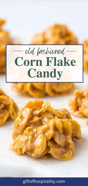 Corn Flake Candy is a sweet treat that's packed with peanut butter, and seriously EASY to make! Corn Flake Candy Recipe, Corn Flake Candy, Cornflake Candy, Flake Recipes, Easy Christmas Candy Recipes, Christmas Candy Easy, Cornflake Cookies, Corn Flake, I Lost 100 Pounds