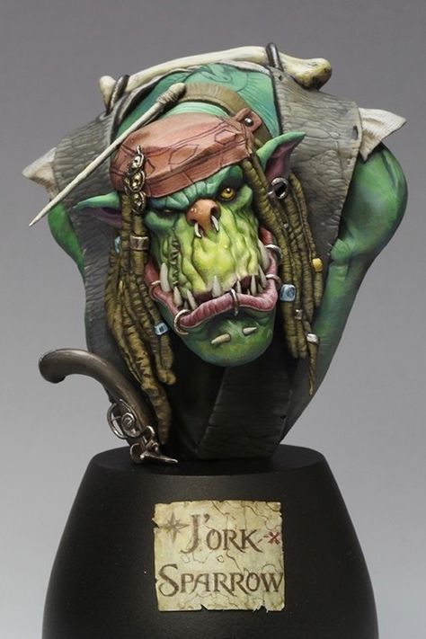 J’ork Sparrow Goblin Art, Warhammer 40k Figures, Miniature Gaming, Warhammer 40k Art, Warhammer 40k Artwork, Miniature Figures, Fantasy Miniatures, Sketchbook Inspiration, Miniature Model