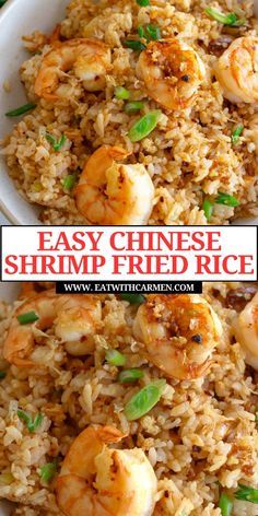 Whip up a delicious meal in no time with this Spicy Shrimp Fried Rice - a 20-minute recipe! Perfect for fans of chinese cooking recipes, this dish combines shrimp fried rice with a kick. It's one of the best shrimp recipes for dinner and falls under easy chinese recipes and easy rice recipes. Pair it with your favorite seafood sauces for an extra burst of flavor. This fried rice recipe easy is a must-try for those who love seafood recipes! Shrimp Fried Rice Easy, Spicy Shrimp Fried Rice, Chinese Shrimp Fried Rice, Seafood Sauces, Rice Recipe Easy, Chinese Shrimp, Seafood Fried Rice, Shrimp Fried Rice Recipe, Shrimp And Rice Recipes