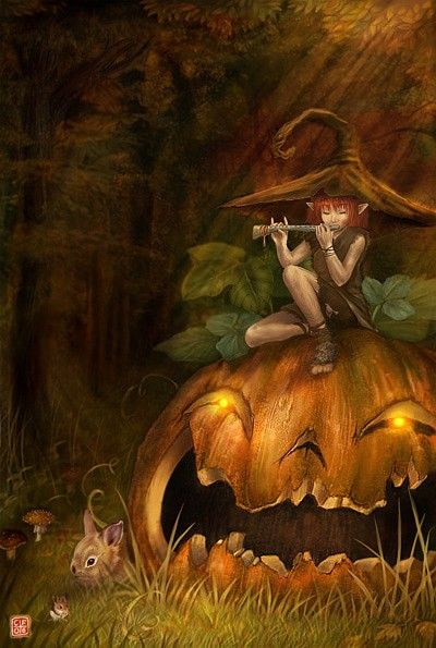 Fey Creatures, Scary Fairy, Halloween Pin Up, Fall Magic, Creature Fantasy, Image Halloween, Samhain Halloween, Magic Witch, Spooky Art