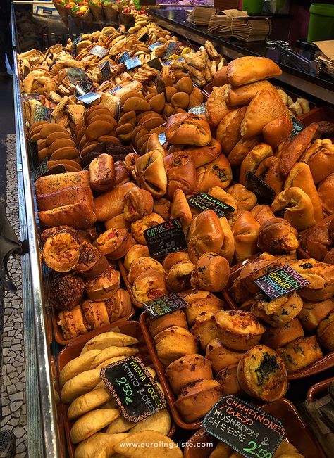 La Boqueria Market in Barcelona, Spain | Eurolinguiste Food In Spain, Food Barcelona, Food In Barcelona, Spain Food Photography, Barcelona Food Market, La Boqueria Market, Riverside Market, Spain Streets, Barcelona Food