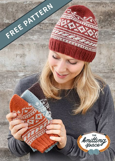 Nordic Knitting Patterns Hats, Nordic Knitting Patterns, Fair Isle Knitting Patterns Free, Fair Isle Hat Pattern, Maglia Fair Isle, Seamless Knitting Patterns, Colorwork Knitting Patterns, Fall Knitting Patterns, Motif Fair Isle