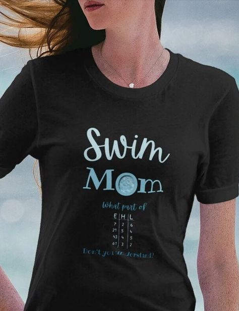 Swim Mom T-shirt With Pool 'O' Design and Swim Joke - Etsy Htv Shirts, Swim Mom, Fun Summer Activities, Mama T Shirt, Mom Life Shirt, Pool Design, Swim Shirts, Unique Shirt, Inside Jokes