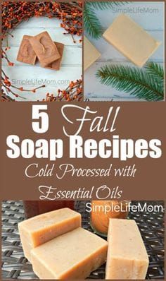 5 Fall Soap Recipes (Tallow or Vegan with Palm) - Simple Life Mom Fall Soap Recipes, Savon Diy, Diy Soap Bars, Tallow Soap, Easy Soap Recipes, Diy Soap Recipe, Fall Soaps, Handmade Soap Recipes, Cold Process Soap Recipes