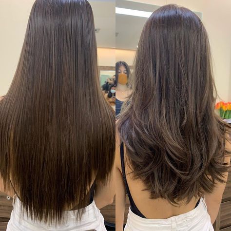 Haircuts And What To Ask For, Long Bob Grande, Haircut Long Hair, Haircuts For Long Hair With Layers, Brown Hair Inspo, Hair Inspiration Long, Hairstyles For Layered Hair, Haircuts For Medium Hair, Haircuts Straight Hair