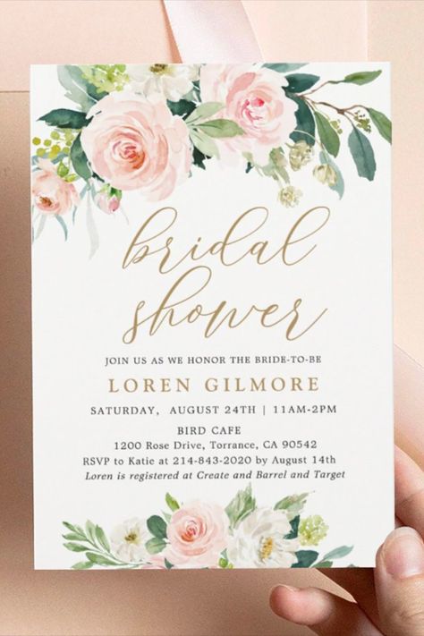 Elegant floral bridal shower invitation featuring delicate blooms and soft colors, perfect for a charming celebration. Bridal Shower Aesthetic, Shower Aesthetic, Wedding Shower Invitation, Bridal Shower Inspo, Bridal Shower Planning, Sweet Rain, Wedding Shower Invitations, Floral Bridal Shower Invitations, Floral Bridal Shower