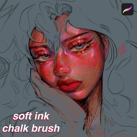 Free Soft Ink Chalk Brush for Procreate Procreate free brushes Procreate Pencil Brush Free, Procreate Pens, Csp Brushes, Procreate Resources, Art Steps, Face Rendering, Brush For Procreate, Free Procreate Brushes, Procreate Ipad Tutorials