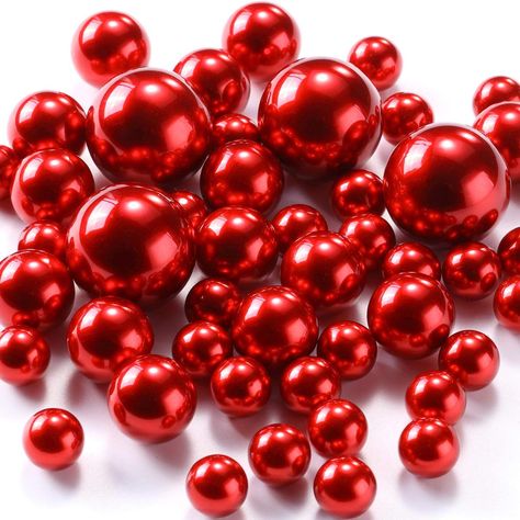 PRICES MAY VARY. Title: NOTCHIS Floating Beads No Hole Pearl for Vases, Highlight Pearls Bead Vase Filler for Centerpieces, Red Pearls 100 PCS, 30mm 20mm and 14mm, DIY Wedding, Birthday, Anniversary, Christmas Centerpiece. Product Type: Categories > Home Décor Products > Vase Fillers Hiasan Perkahwinan, Pearl Centerpiece, Halloween Party Props, Haunted House Decorations, Gel Beads, Ghost Decoration, Christmas Centerpiece, Scary Halloween Decorations, Vase Fillers