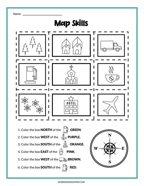 map skills printables Map Activity Preschool, Map Crafts For Kids, Community Worksheet, Teaching Map Skills, Teaching Maps, Make Your Own Map, Map Skills Worksheets, Eagle Photo, Activity Printables