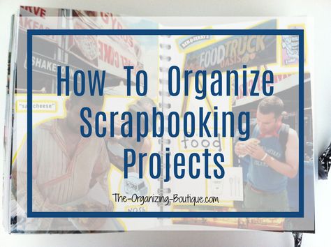 How To Organize Photos For Scrapbooking, Craft Humor, Scrapbooking Organization, Scrapbook Tools, Scrape Booking, Scrapbooking Tips, Scrapbooking Retreats, Craft Papers, Craft Supply Storage