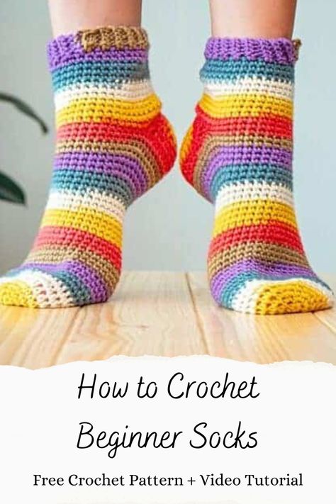 https://brianakdesigns.com/felici-crochet-socks-free-beginner-pattern/ Crochet Slouch Socks, Simple Crochet Socks, Crochet Fluffy Socks, Sock Yarn Projects Crochet, Free Crochet Pattern Socks, Easy Crochet Socks Free Pattern, Crocheted Socks Pattern Free Easy, Easy Crochet Socks For Beginners, Free Crochet Sock Patterns