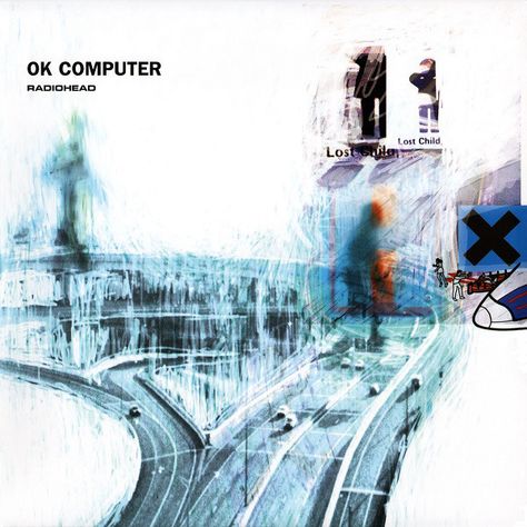 Radiohead Ok Computer, Radiohead Poster, Radiohead Albums, Paranoid Android, Ok Computer, Cool Album Covers, Thom Yorke, Pochette Album, Great Albums