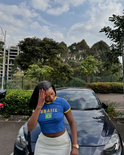 Shop this Blue Brazil Top Price: Ksh2000 Size: Small, medium and large Brazil Top Outfit, Brazil Crop Top Outfit, Brazil, Blue, Instagram