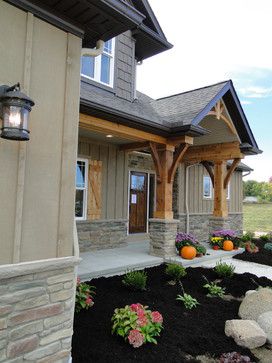 Soffit And Fascia Design Ideas, Pictures, Remodel and Decor Soffit And Fascia, Lighthouse Home, Cabin Exterior, Mountain House Plans, Exterior Paint Color, House Color Schemes, Traditional Exterior, Exterior Remodel, Building Companies