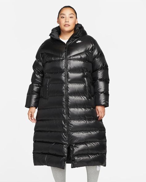 Long puffer jacket outfit