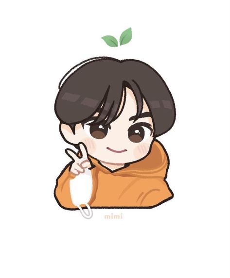 Jungwon Anime Fanart, Jungwon Chibi Fanart, Chibi Jungwon, Sunoo Chibi Fanart, Jungwon Drawing Easy, Enhypen Cartoon Character, Sunoo Cartoon, Sunoo Drawing Easy, Txt Easy Drawing