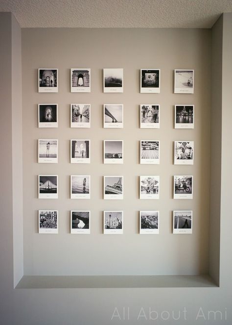 image Polaroid Travel, Travel Photo Wall, Travel Photos Display, Photowall Ideas, Polaroid Wall, Travel Wall, Style Travel, Travel Photo, Wall Gallery