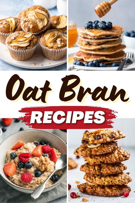 15 Best Oat Bran Recipes From Muffins to Cookies Oat Bran Hot Cereal Recipes, Healthy Oat Bran Recipes, Oat Bran Banana Bread, Oat Bran Muffins Recipes, All Bran Cookies, Oat Bran Recipes Breakfast, Oat Bran Muffins Healthy, Oat Bran Cookies, Bran Recipes Healthy