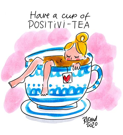 .. Doodles, Blond Amsterdam, Amsterdam, Tea, Hang In There, Call Art, Cartoon Art, Art Painting, Blonde