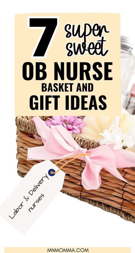 Best gift ideas for labor and delivery nurses after you have your baby. Gift baskets for L&D nurses. Thank you notes, gift baskets for nurses, candy, food, and treats for your hospital team after you give birth! labor and delivery thank you cards. While gifts aren't nececssary, some moms want to give their labor and postpartum nurses a gift after they deliver their new baby. Thank You Gifts For Obgyn, Maternity Nurse Gift Basket, Labor And Delivery Gifts For Nurses, Hospital Nurse Thank You Gifts, Gift Basket For Delivery Nurses, Nurse Treats Gift Ideas, Nurse Snacks For Labor, Birth Basket For Nurses, Gifts For Hospital Staff After Delivery