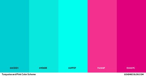 Turquoise And Pink Color Scheme » Pink Hot Pink Turquoise Color Palette, Turquoise And Fuschia, Pink And Blue Color Palette Bright, Color Palette Hot Pink, Colors That Go With Hot Pink, Hot Pink Color Combinations, Pink And Turquoise Aesthetic, Teal And Fuschia, Visual Moodboard