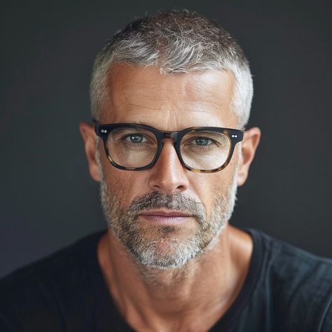 Stylish Hairstyles for Men Over 50 with Glasses – VAGA magazine Silver Fox Bearded Men, Mode Over 50, Older Men Haircuts, Over 50 Hairstyles, Grey Hair And Glasses, Older Mens Hairstyles, Mohawk Hairstyles Men, Mohawk Mullet, 50 Hairstyles