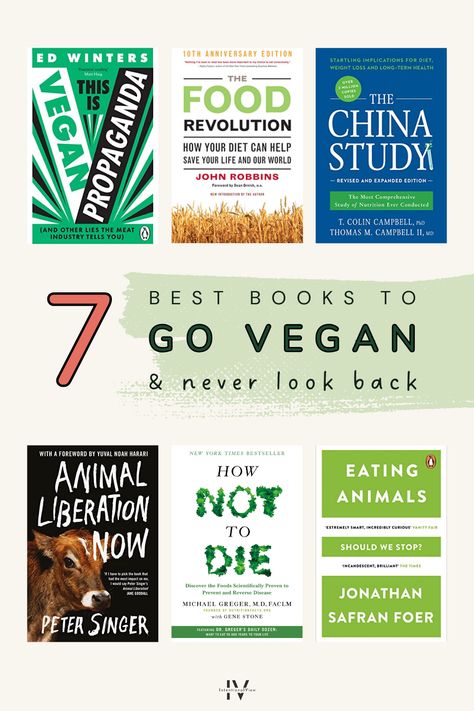 Looking for the best vegan books to read this year? These 7 books on veganism gave me a well-rounded perspective as a new vegan. Powerful, persuasive, and easy to read, this is essential reading to add to your green bookshelf! 📗 Green Bookshelf, Powerful Books, Korean Vegan, Vegan Pasta Salad, Vegan Books, Healthy Book, How To Become Vegan, Dinner Snacks, Recipe Cookbook