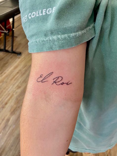 From the story of Hagar in Genesis; El Roi- the God who sees me. #tattoo #christiantattoo Gods Names Tattoo, Mini Tats Christian, Ruth 1:16-17 Tattoo, Name Of God Tattoo, Tiny Bible Story Tattoos, Bible Imagery Tattoos, Here I Am Tattoo, Seek First The Kingdom Of God Tattoo, New Mercies Tattoo