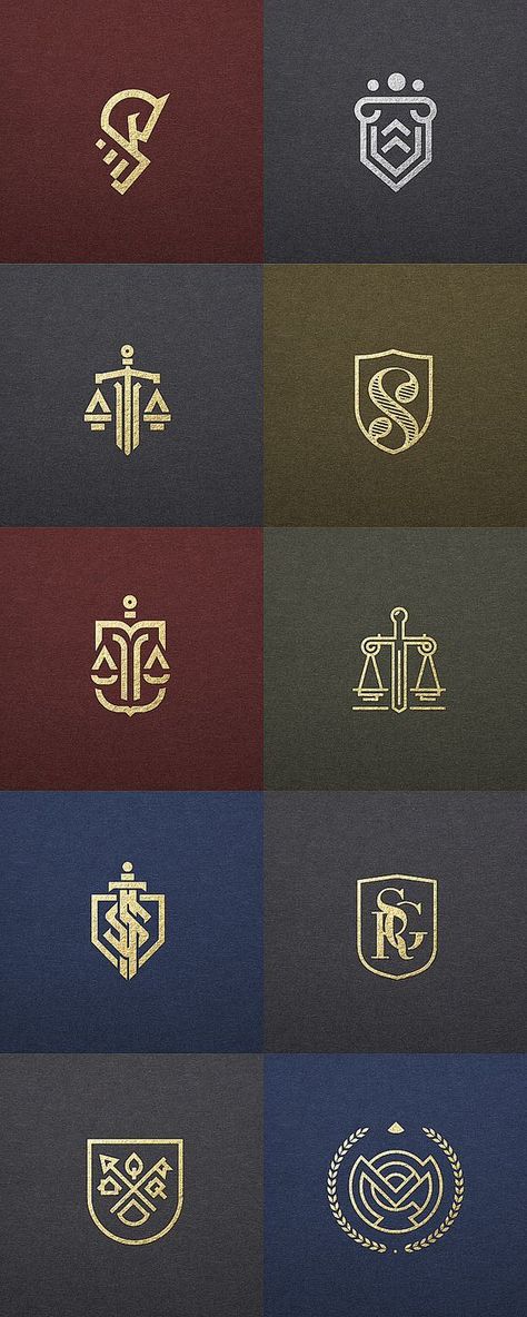 I like the style of these logos- the top left one looks like an abstracted hand/fist intertwined with a horse. Possibly entertwined with lady justice? I'm not sure if they want an abstracted or obvious logo. Lawyer Branding, Lawyer Logo Design, Law Logos Design, Logo Luxe, Justice Logo, Lawyer Business Card, Lawyer Logo, Luxe Logo, Law Firm Logo Design