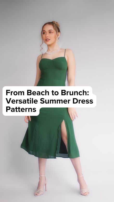 Discover patterns that effortlessly transition from daytime fun to evening elegance. Sew your own summer staple! Summer dress patterns, beach outfits, brunch fashion, sewing inspiration, versatile dress designs Spring Sewing Patterns, Sundress Sewing Patterns, Boat Dress, 90s Slip Dress, Dress Sewing Patterns Free, Spring Sewing, Plus Size Sewing Patterns, Brunch Fashion, Plus Size Sewing