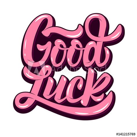 good luck. Hand drawn lettering phrase isolated on white background. Design element for poster, greeting card. Vector illustration. Tshirt Inspiration, Graffiti Logo, Graffiti Words, Pop Art Illustration, Retro Typography, Graffiti Font, Hand Drawn Lettering, Inspirational Tshirts, Font Inspiration