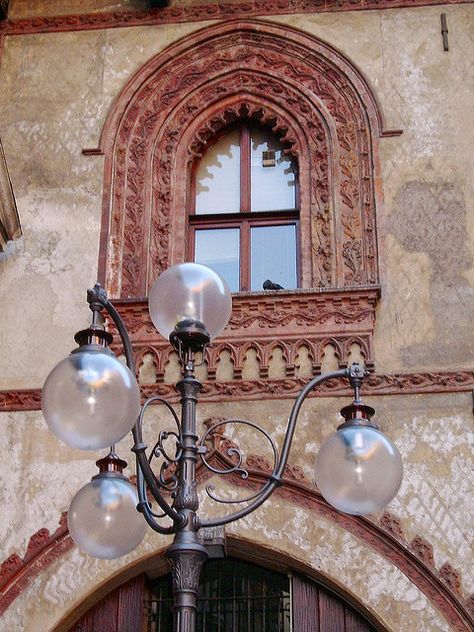 Piazza Mercanti Milano Italy In May, Italian Beauty, Old Windows, Arched Windows, Street Lamp, Please Come Back, Northern Italy, Italian Art, Milan Italy