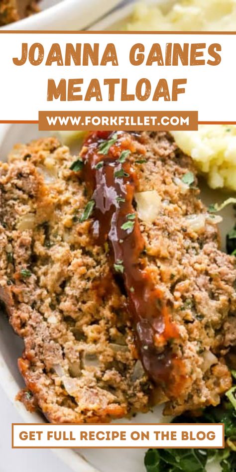 Craving a comforting meal? Try Joanna Gaines Meatloaf Recipe. It's a classic dish with a touch of homey charm, just like Joanna Gaines herself. #JoannaGainesMeatloaf #Recipe Quick Meatloaf Recipes, Stove Top Stuffing Meatloaf, Easy Meatloaf Recipe, The Best Meatloaf, Stove Top Stuffing, Meatloaf Recipes Pioneer Woman, Delicious Meatloaf, Recipes For The Family, Beef Meatloaf