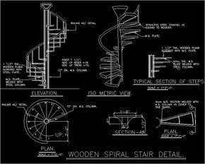 spiral staircase Spiral Staircase Drawing, Stairs Plan, Wooden Spiral Staircase, Circle Stairs, Spiral Staircase Plan, Staircase Drawing, درج السلم, Stair Plan, Steel Detail