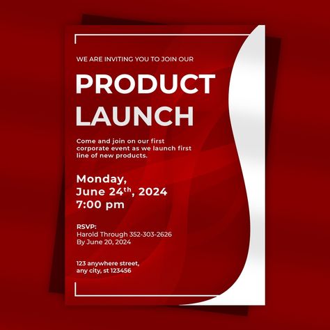 Announce your product launch with our exclusive Invitation Card designs, tailored to captivate. Let's create a memorable unveiling, where every invitation sets the stage for innovation.🎉🌟
.
FREE CUSTOMIZATION AVAILABLE 🙌🏻
.
➡️ Skype: tech.spectrum
.
#productlaunch #productlaunching #productlaunchevent #productlaunches #productlaunchingevent #productlaunchinvite #productlaunchinvitation #invitation #invitationcard Product Launch Invitation, Launch Invitation, Exclusive Invitation, Launch Event, Invitation Card Design, Invitation Set, Card Designs, The Stage, Invitation Card