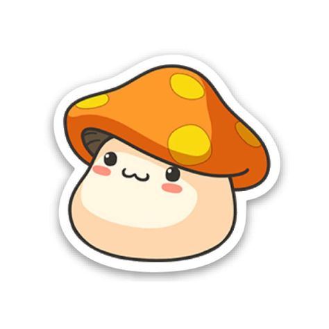 "I will be on vacation until Aug 1, so the processing times have been updated to 2 weeks. Thank you for your patience <3 SPECIAL SALE: BUY 3 GET 1 FREE. AFTER PURCHASING 3 STICKERS, SEND ME A MESSAGE WHICH INCLUDES THE LINK OF THE STICKER YOU WANT FOR FREE (NOT INCLUDING STICKER SHEETS). This MapleStory Orange Mushroom Sticker is a 1.5\" (width) x 1.43\" (height) die cut vinyl sticker. (3.81cm x 3.63cm) Sticker is made out of vinyl or high-quality waterproof white matte inkjet material comparabl Orange Stickers, Mushroom Stickers, Orange Mushroom, Stylist Tattoos, Classy Tattoos, Cartoon Stickers, Halloween Stickers, Tattoo Styles, How To Look Classy