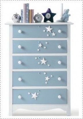 Take a hand-me-down dresser and transform it with spray paint. Perfect for a little one's bedroom! #DIY Dresser Kids, Kids Dresser, Diy Kids Furniture, Bedroom Furniture Makeover, Nursery Dresser, Dressers Makeover, Painted Drawers, Children's Furniture, Kids Dressers