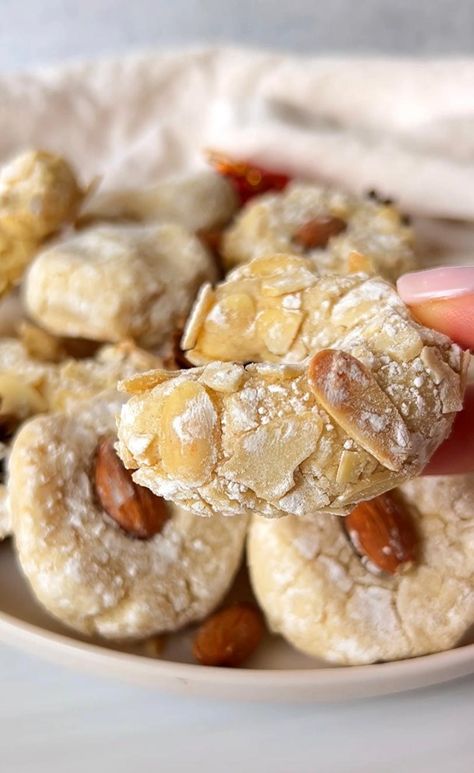 Amaretti Cookie Recipe, The Modern Nonna, Modern Nonna, Italian Almond Cookies, Amaretti Cookies, Italian Cookie Recipes, Full Recipes, Favorite Cookie Recipe, Almond Flour Recipes