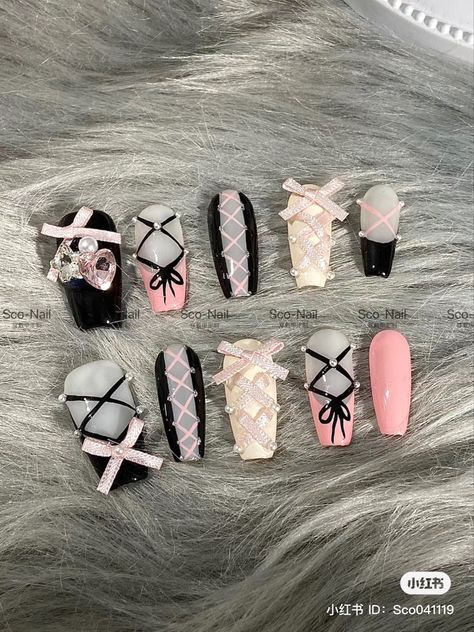 Balletcore Nails, Summer 2023 Nail Trends, Corset Nails, Princess Nail Art, Nails Valentines Day, Dior Nails, Girls Nail Designs, 2023 Nail, Sunny Disposition