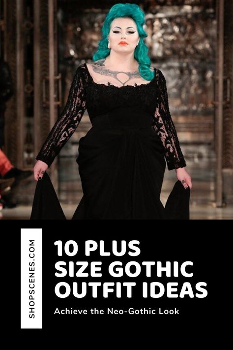 Gothic Outfit Ideas, Goth Outfits Plus Size, Witchy Chic, Neo Goth, Plus Size Long Dress, Plus Size Gothic, Gothic Outfit, Goth Outfit Ideas, Plus Size Goth