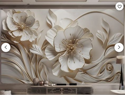 3 D Wall Art, Plaster Wallpaper, 3d Wallpaper Design, Living Room Wall Designs, 3d Wallpaper For Walls, Home Decor For Living Room, Mural Home, Interior Wallpaper, Wallpaper Designs