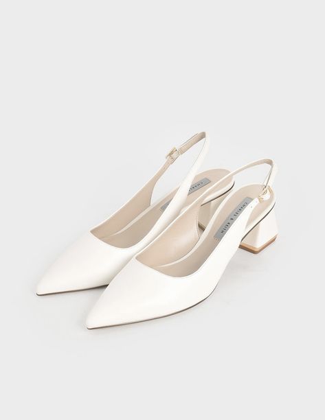 Charles And Keith, Cream Pumps, Ikat Pinggang, Luxury Shoes Women, Shoes Heels Classy, Shoe Wishlist, Court Heels, Heels Classy, Cream Shoes