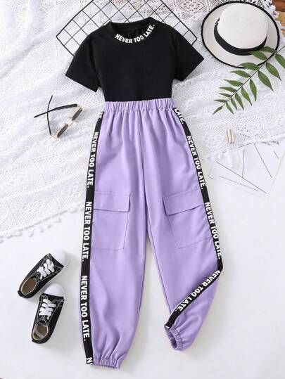 Purple Outfits For School, Cute Clothes Outfits, Tomboy Fashion Girly, Cute Purple Outfits, Outfits For Middle School, Clothes Purple, Purple Clothes, Purple Clothing