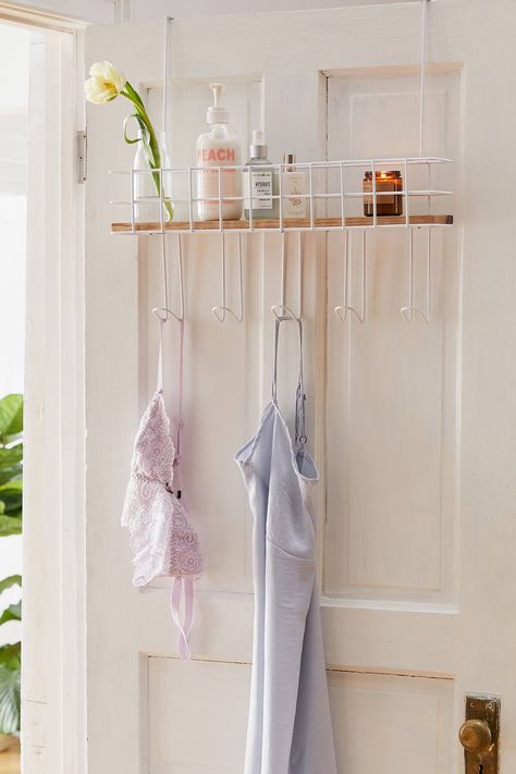 Over The Door Organizer, Door Organizer, Door Hooks, Shower Accessories, Door Storage, The Doors, Spring Cleaning, Small Apartments, Bathroom Storage